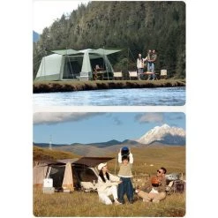 BENOBBY KIDS Tente Octagon, Tente Festival 8 Places, Grande Tente Dôme Avec Pleine Hauteur De Tête, 100% Imperméable, Tente De Camping Familiale Avec Tapis De Sol Cousu(Tige Hydraulique 435*285*195) 11 BENOBBY KIDS Tente Octagon, Tente Festival 8 Places, Grande Tente Dôme Avec Pleine Hauteur De Tête, 100% Imperméable, Tente De Camping Familiale Avec Tapis De Sol Cousu(Tige Hydraulique 435*285*195) -Tente de réception Soldes 63939718 5