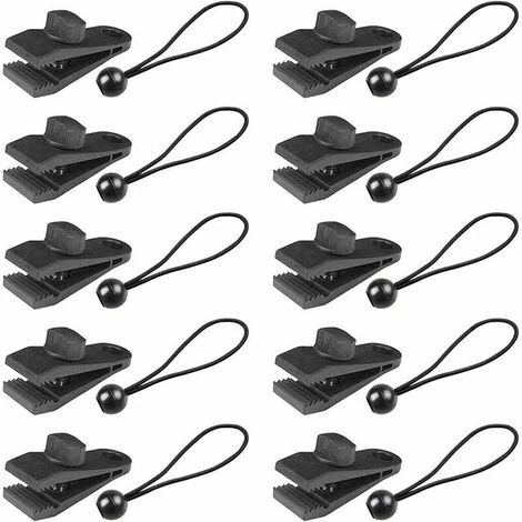 DECKON 10 Ensembles De Kits De Clips De Bâche, Clip De Verrouillage Robuste, Clip De Tente Avec élastique Sphérique, Couverture En Toile, Auvent, Auvent, Camping En Plein Air. 3 DECKON 10 Ensembles De Kits De Clips De Bâche, Clip De Verrouillage Robuste, Clip De Tente Avec élastique Sphérique, Couverture En Toile, Auvent, Auvent, Camping En Plein Air.