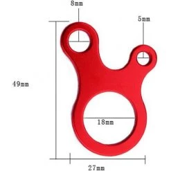 AOUGO Lot De 10 Ajusteurs De Cordon De Boucle De Corde De Vent En Aluminium Pour Tente Camping Randonnée Sac à Dos Activité De Plein Air, Rouge -Tente de réception Soldes 63967081 3