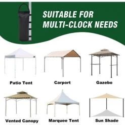 EAUDACè Lot De 4 Sacs De Sable Extra Larges De 50,8 Kg Pour Auvent De Tente Pop-up Ez - Noir (sans Sable) - Noir Foncé 10 EAUDACè Lot De 4 Sacs De Sable Extra Larges De 50,8 Kg Pour Auvent De Tente Pop-up Ez - Noir (sans Sable) - Noir Foncé -Tente de réception Soldes 64026243 4