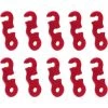 EAUDACè Lot De 10 Cordes à Vent Fixes, Boucle De Réglage à Trois œillets Pour Auvent De Tente En Alliage D'aluminium -Tente de réception Soldes 64027292 1