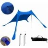 LIFCAUSAL Tente De Plage Abri Soleil Avec Sacs De Sable Pour Camping Pêche Randonnée Backyard Beach Park (Bleu) -Tente de réception Soldes 64081184 1