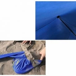 LIFCAUSAL Tente De Plage Abri Soleil Avec Sacs De Sable Pour Camping Pêche Randonnée Backyard Beach Park (Bleu) 9 LIFCAUSAL Tente De Plage Abri Soleil Avec Sacs De Sable Pour Camping Pêche Randonnée Backyard Beach Park (Bleu) -Tente de réception Soldes 64081184 3