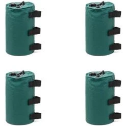 ARC-EN-CIéL Poids De Sable De Qualité Industrielle Pour Tonnelle, Sacs De Poids De Sable à Double Couture, Poids De Pieds Pour Auvent De Tente, Parasol, Trampoline 4 Pièces 32,5x20cm Vert -Arcenciél