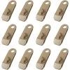 ARC-EN-CIéL Clips De Bâche 12 Pièces Pince De Sol Clips De Tente En Plastique En Forme De Crocodile Pour Camping Auvent Activités De Plein Air (Marron, 8.5x2.6x2.8cm) Arcenciél -Tente de réception Soldes 64128243 1