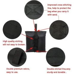 ARC-EN-CIéL Sacs De Poids Pour Abris Instantanés De Qualité Supérieure - Sac De Sable Pour Tente - Sac De Poids Pour Pieds De Tente - Sac Lesté 41x44cm -Arcenciél -Tente de réception Soldes 64128492 3