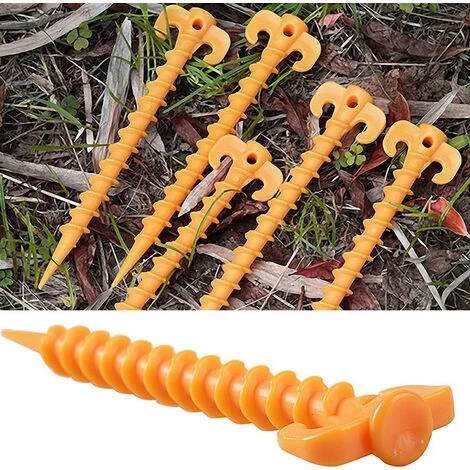 FR-LIFE BR-Vie Ongles Au Sol Piquets De Tente En Plastique PP De Qualité, Corde Piquet Clou Pour La Tente D'Exterieur Equipement Accessoire De TentePour Plage, Plage, Jungle, Boue.Jaune(20cm×4.5cm, 20 Pcs) 5 FR-LIFE BR-Vie Ongles Au Sol Piquets De Tente En Plastique PP De Qualité, Corde Piquet Clou Pour La Tente D'Exterieur Equipement Accessoire De TentePour Plage, Plage, Jungle, Boue.Jaune(20cm×4.5cm, 20 Pcs) – Image 3