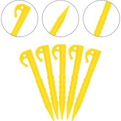 CARILLONSàVENT 20 Pièces Piquets De Tente En Plastique, 14.5cm Clous Tente Plastique, Sardine Tente Camping Résistant, Piquets De Fixation Sol Crochet, Piquets De Tente Spirale Pour Tentes Camping Auvent Jardin Carivent 9 CARILLONSàVENT 20 Pièces Piquets De Tente En Plastique, 14.5cm Clous Tente Plastique, Sardine Tente Camping Résistant, Piquets De Fixation Sol Crochet, Piquets De Tente Spirale Pour Tentes Camping Auvent Jardin Carivent -Tente de réception Soldes 64139189 3
