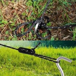 CARILLONSàVENT Camping Tente Tarp 3 * 3M Etanche à Coupe-vent De La Pluie Tente De Pluie Plueule Tarp Portable Tarpaulin Shelter Sunshade Canopy, Pour La Pêche En Plein Air Randonnée En Camping (Couleur: Camouflage Carivent -Tente de réception Soldes 64139913 5