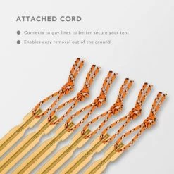 CARILLONSàVENT Hiker Piquets Tente, Sardines Tente Camping 18 Cm , Lot De 10（jaune） Carivent -Tente de réception Soldes 64140221 3