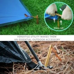 CARILLONSàVENT Hiker Piquets Tente, Sardines Tente Camping 18 Cm , Lot De 10（jaune） Carivent -Tente de réception Soldes 64140221 5