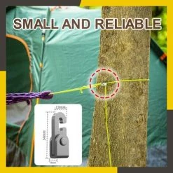 CARILLONSàVENT Accessoires De Tente De Camping Carivent,Crochet De Verrouillage Automatique,Kit De Corde à Serrage Facile à NœUd Libre Autobloquant Pour Lier Les Outils De Fixation Suspendus -Tente de réception Soldes 64142508 4