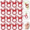 JUNJUN-Alliage D'aluminium Guyline Accessoires Pour Tente Guyline Cord Ajusteur De Cordon De Corde à Vent En Aluminium Tendeur En Alliage D'Aluminium Léger Pour Tente Bâche Randonnée Camping(16Pièces) -Tente de réception Soldes 64190794 1