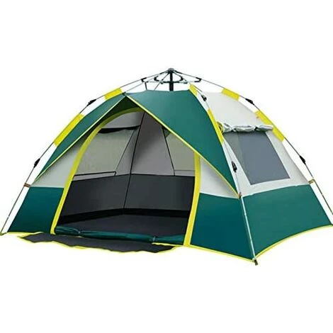 HAZEL Lumière De Tente D'extérieur Tente à Lancer En Vert Et Blanc Avec Sac De Transport - Parfait Pour Le Camping, Les Festivals Et Les Vacances 3 HAZEL Lumière De Tente D'extérieur Tente à Lancer En Vert Et Blanc Avec Sac De Transport - Parfait Pour Le Camping, Les Festivals Et Les Vacances