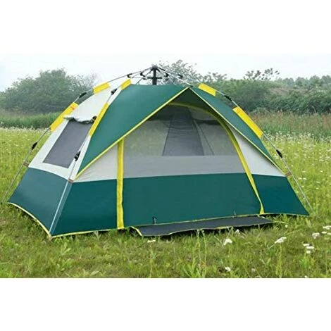 HAZEL Lumière De Tente D'extérieur Tente à Lancer En Vert Et Blanc Avec Sac De Transport - Parfait Pour Le Camping, Les Festivals Et Les Vacances 4 HAZEL Lumière De Tente D'extérieur Tente à Lancer En Vert Et Blanc Avec Sac De Transport - Parfait Pour Le Camping, Les Festivals Et Les Vacances - Image 2