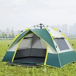 HAZEL Lumière De Tente D'extérieur Tente à Lancer En Vert Et Blanc Avec Sac De Transport - Parfait Pour Le Camping, Les Festivals Et Les Vacances 9 HAZEL Lumière De Tente D'extérieur Tente à Lancer En Vert Et Blanc Avec Sac De Transport - Parfait Pour Le Camping, Les Festivals Et Les Vacances -Tente de réception Soldes 64196730 3
