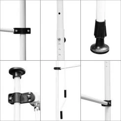 TolleTour Auvent Balcon Auvent Pince Auvent Bras Articulé Auvent Protection Solaire Rétractable UV Gris 1.5M - Gris -Tente de réception Soldes 64361746 3