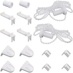 MERKMAK Lot De 2 Support De Store Enrouleur Fenetre 17 Mm Pieces De Rechange Kit De Fixations Pour Store Enrouleur Double Pour Store Enrouleur Occultant, Store Enrouleur Lateral, Store Enrouleur Double