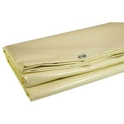 UNIVERS DU PRO Bâche Speciale Pergola Et Tonnelle 4.10 X 3.10 M IVOIRE Haute Protection UV Avec Oeillets