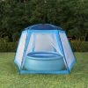 TANCYCO Tente De Piscine -résistante Aux UV Et à L'eau 500x433x250 Cm Bleu -Tente de réception Soldes 64703741 1