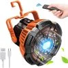SINCèREETALI Ventilateur De Camping Avec Lanterne LED 3 En 1 Portable Pour Tente, Ventilateur De Camping Rechargeable, Batterie Externe, Télécommande Avec Anneau De Suspension Pour Intérieur/extérieur, Camping, Randonnée, Maison, Bureau, Voiture, Pannes D'urgence -Tente de réception Soldes 64706030 1