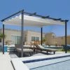 IDMARKET Pergola Toit Rétractable 4 Pieds 3x4 M Tonnelle écrue - Beige -Tente de réception Soldes 6473979 1