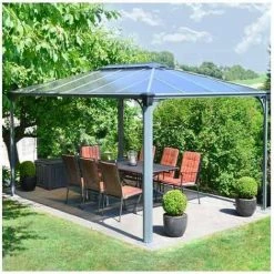 CANOPIA Tonnelle MARTINIQUE 4300 - Gris Anthracite 8 CANOPIA Tonnelle MARTINIQUE 4300 - Gris Anthracite -Tente de réception Soldes 6475254 2