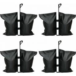 Dontodent Lot De 4 Poids De Sable Pour Gazebo,Poids De Sacs De Jambes De Gazebo De Qualité Industrielle,Sac De Poids De Cousu Robuste,pour Les Tente Pare-Soleil,Parasols,Auvent,Sac à Pieds Lestés Trampolines