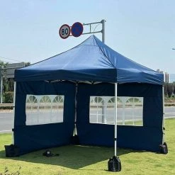 Dontodent Lot De 4 Poids De Sable Pour Gazebo,Poids De Sacs De Jambes De Gazebo De Qualité Industrielle,Sac De Poids De Cousu Robuste,pour Les Tente Pare-Soleil,Parasols,Auvent,Sac à Pieds Lestés Trampolines -Tente de réception Soldes 64861302 5