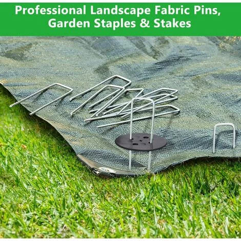 LLOVE Piquets De Jardin, Piquets De Fixation De Jardin, Piquets De Fixation Tente 2,5 Mm D'épaisseur, 15 Cm/2,5 Cm, Pour Fixer Le Tissu De Mauvaises Herbes, Les Feuilles De Sol (50 PCS /4 Rondelle) 5 LLOVE Piquets De Jardin, Piquets De Fixation De Jardin, Piquets De Fixation Tente 2,5 Mm D'épaisseur, 15 Cm/2,5 Cm, Pour Fixer Le Tissu De Mauvaises Herbes, Les Feuilles De Sol (50 PCS /4 Rondelle) - Image 3