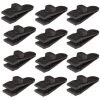 PERLE RARE Tarp Clips Clips De Bâche Clip Tente Plastique De Bâche Sécurise Multifonctions Pinces Noir Clip De Bâche Réglable Accessoires Pour Auvent Tarp Camping En Plein Air 12pcs