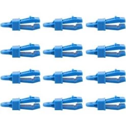 PERLE RARE Pinces De Bâche Clips De Tente 12 Pièces Clips De Bâche En Plastique Pour Activités De Plein Air Camping,bleu