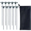 Ensemble Vert De 10 Piquets De Tente Robustes, Ancres Dures, 25 Cm, Enjeux De Terrain, Accessoires De Camping, Acier Galvanisé 56Vingt -Tente de réception Soldes 64937579 1