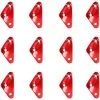 PERLE RARE Tendeur De Corde Tendeur Camping En Alliage D'Aluminium Crochet Ajusteur De Corde Durable Antidérapant Pour Tente Bâche Randonnée Camping,Rouge (Forme Triangle) - 12 Pièces -Tente de réception Soldes 65177565 1