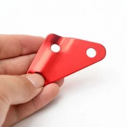 PERLE RARE Tendeur De Corde Tendeur Camping En Alliage D'Aluminium Crochet Ajusteur De Corde Durable Antidérapant Pour Tente Bâche Randonnée Camping,Rouge (Forme Triangle) - 12 Pièces -Tente de réception Soldes 65177565 3