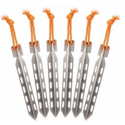 Yoouyida Piquets De Tente En Titane En Forme De V, 6 Pieces