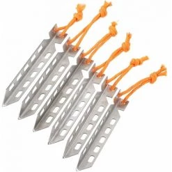 Yoouyida Piquets De Tente En Titane En Forme De V, 6 Pieces -Tente de réception Soldes 65298622 4