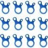 L'FLANEUR Cordes Tendeur De Corde Tendeur De Tente Tendeur En Alliage D'Aluminium Léger 12 Pièces Pour Camping Auvent Randonnée Escalade Bleu (Forme D'escargot) - 12 Pièces ANEUR -Tente de réception Soldes 65354151 1