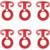 L'FLANEUR Lot De 6 Crochets En Aluminium Multifonctionnel Crochets De Tente En T Tendeur De Tente Crochets De Corde Léger Pour Tente Bache Camping Randonnée Rouge ANEUR -Tente de réception Soldes 65354406 1