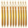 L'FLANEUR Piquets De Tente, Piquets De Tente à Ongles, Piquets De Tente De Camping Extérieur En Aluminium De 10 Pièces Avec Corde Réfléchissante, Idéaux Pour Les Voyages En Camping (18 Cm, Or) ANEUR -Tente de réception Soldes 65355839 1