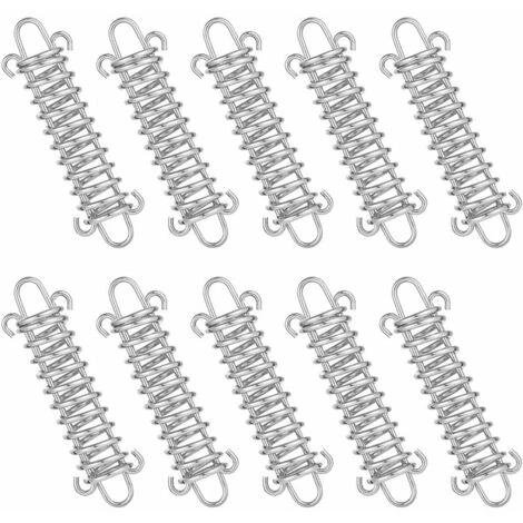 L'FLANEUR Tendeur Ressort, 10 Pcs Boucle De Corde De Ressort, Boucles à Ressort De Tente, Ressort Absorbeur, Ressort De Tension Pour Voile DOmbrage, Bache, Tente, Grille Métallique ANEUR 3 L'FLANEUR Tendeur Ressort, 10 Pcs Boucle De Corde De Ressort, Boucles à Ressort De Tente, Ressort Absorbeur, Ressort De Tension Pour Voile DOmbrage, Bache, Tente, Grille Métallique ANEUR