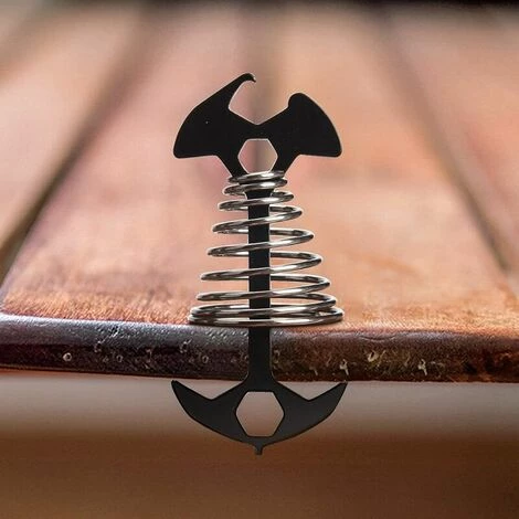 L'FLANEUR 10pcs Tendeurs De Corde De Tente En Alliage D'aluminium Réglable, Piquets D'ancrage En Forme De Poisson Avec Mousqueton Pour Tente De Camping Avec Boucle à Ressort, Boucle De Corde à Vent Noir ANEUR 5 L'FLANEUR 10pcs Tendeurs De Corde De Tente En Alliage D'aluminium Réglable, Piquets D'ancrage En Forme De Poisson Avec Mousqueton Pour Tente De Camping Avec Boucle à Ressort, Boucle De Corde à Vent Noir ANEUR - Image 3