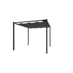 CONCEPT-USINE Tonnelle Autoportante 3x3m, Toile Polyester Grise TUSA - Gris