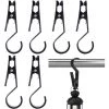 ENLENK Lot De 8 Clips Réutilisables Pour Auvent De Tente, Pinces Robustes, Pinces De Bâche De Qualité Supérieure, Pinces à Linge Multifonctions, Accessoires De Camping En Plein Air (noir) -Tente de réception Soldes 65440898 1