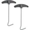 ENLENK 2Pcs Extracteur De Piquets Extracteurs De Piquets De Tente Crochet De Sol Pour Piquet Extracteur De Cheville Extracteur De Crochet Pour Un Retrait Facile Des Piquets -Tente de réception Soldes 65440909 1