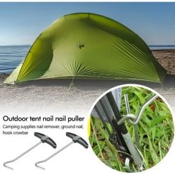 ENLENK 2Pcs Extracteur De Piquets Extracteurs De Piquets De Tente Crochet De Sol Pour Piquet Extracteur De Cheville Extracteur De Crochet Pour Un Retrait Facile Des Piquets -Tente de réception Soldes 65440909 3