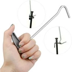 ENLENK 2Pcs Extracteur De Piquets Extracteurs De Piquets De Tente Crochet De Sol Pour Piquet Extracteur De Cheville Extracteur De Crochet Pour Un Retrait Facile Des Piquets -Tente de réception Soldes 65440909 5