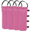 GALOZZOIT Lot De 4 Sacs De Sable Pour Tonnelle - Qualité Industrielle - Poids Pour Tonnelle Et Tentes De Jardin —rose Rouge -Tente de réception Soldes 65486403 1