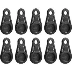 OSQI Lot De 10 Clips De Bâche, Poignée De Verrouillage Robuste – Pinces De Bâche En Plastique – Pinces De Bâche – Clips De Fixation De Tente – Clip De Cordon élastique Pour Auvent De Piscine – Pince De Bâche De Voiture, 8,4 X 4,7 X 2,5 Cm.