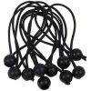 FUIENKO Accessoires De Tente De Randonnée, Corde élastique, Boule, Corde élastique, Corde élastique, Bache D'arrimage, Sangle De Camping Noire, 10 Pièces/ensemble -Tente de réception Soldes 65521117 1
